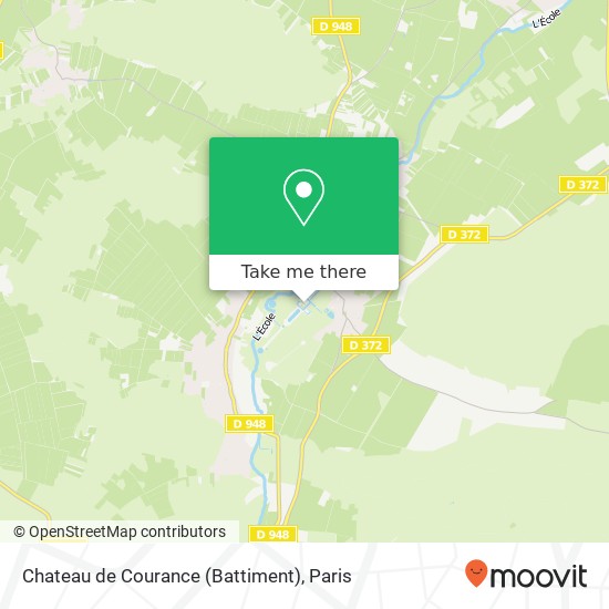 Mapa Chateau de Courance (Battiment)