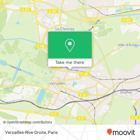 Mapa Versailles-Rive-Droite