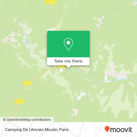 Mapa Camping De L'Ancien Moulin