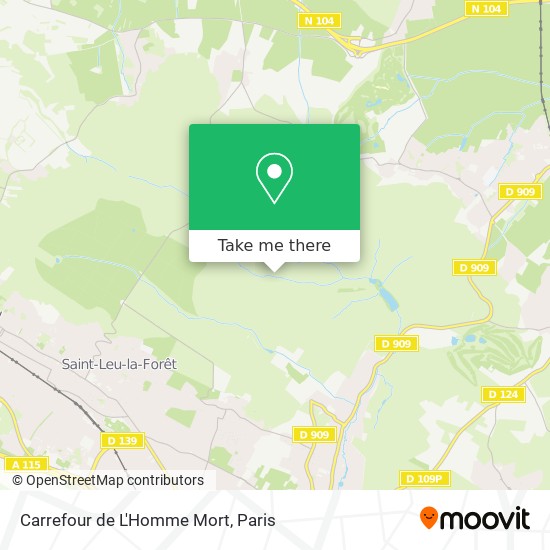 Carrefour de L'Homme Mort map