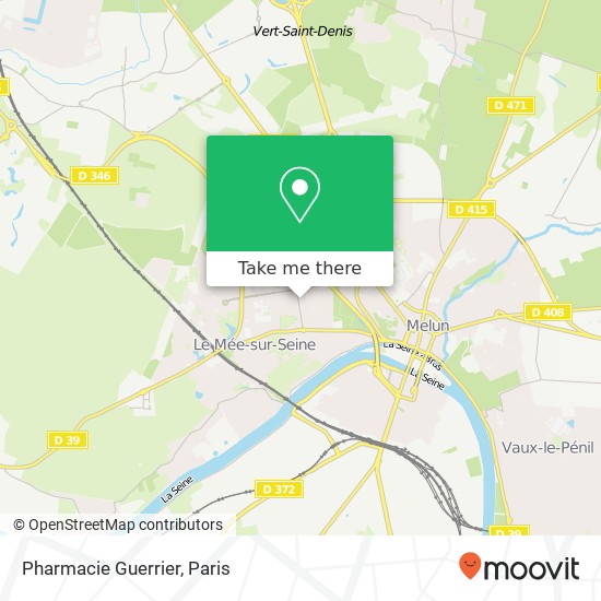 Mapa Pharmacie Guerrier