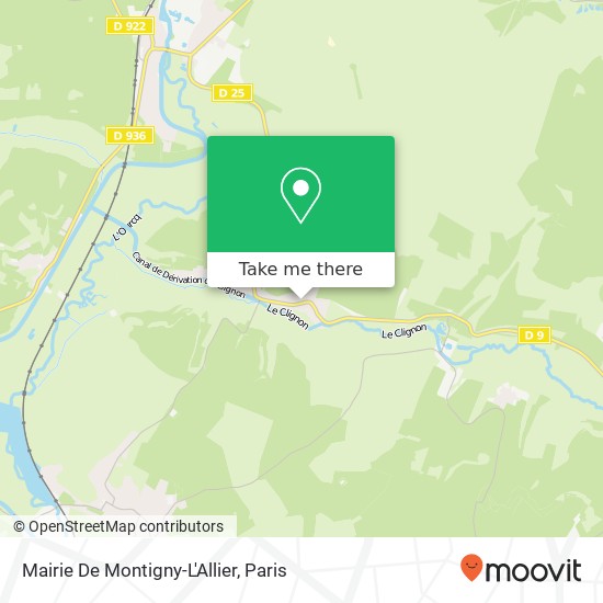 Mairie De Montigny-L'Allier map