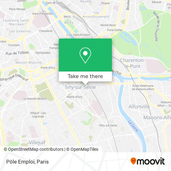 Pôle Emploi map