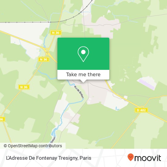 L'Adresse De Fontenay Tresigny map