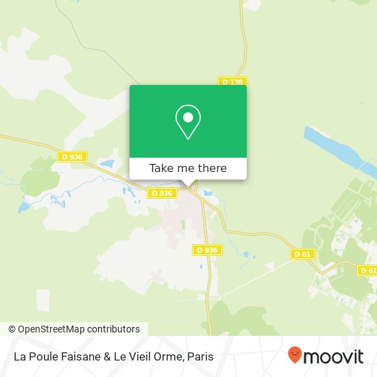 Mapa La Poule Faisane & Le Vieil Orme