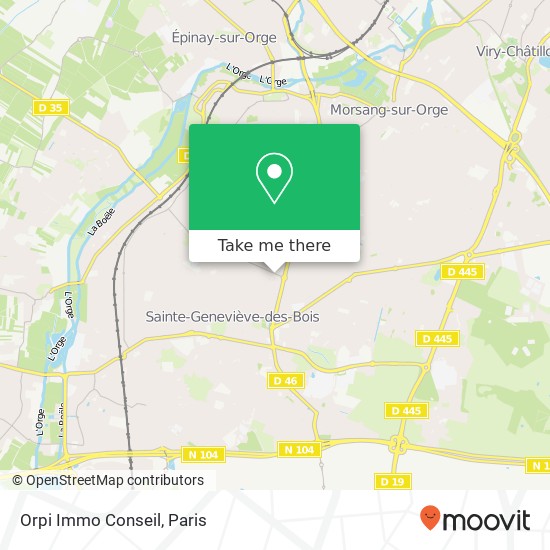 Orpi Immo Conseil map