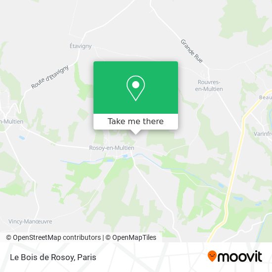 Le Bois de Rosoy map