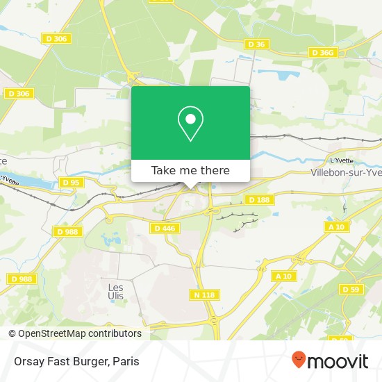 Mapa Orsay Fast Burger