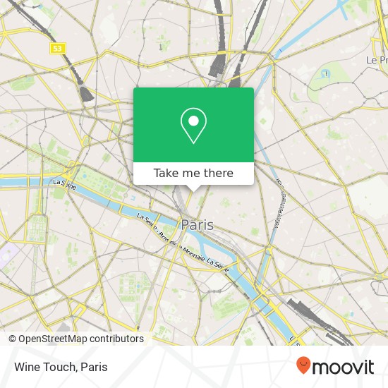 Wine Touch map