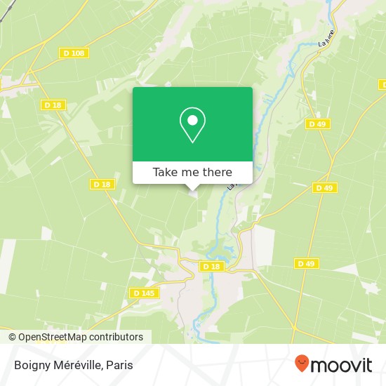 Mapa Boigny Méréville