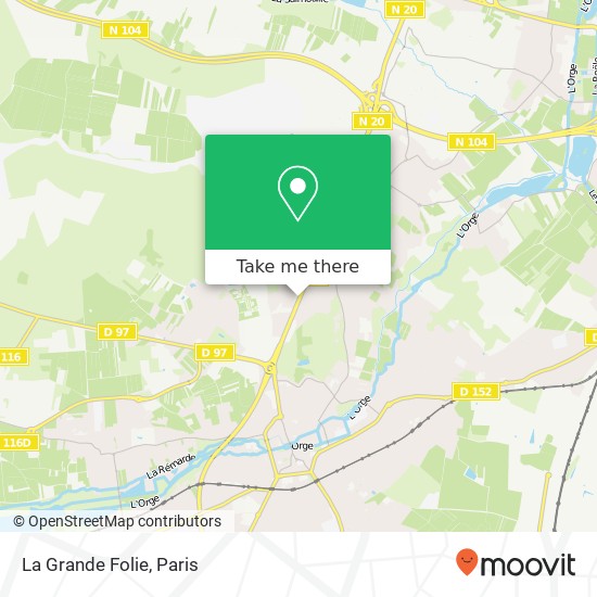 La Grande Folie map