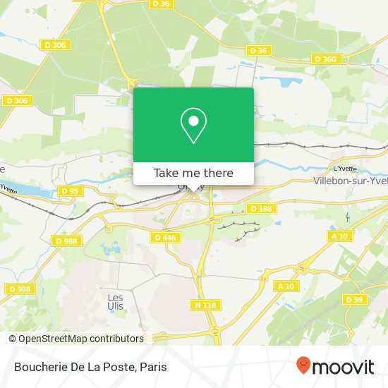 Mapa Boucherie De La Poste