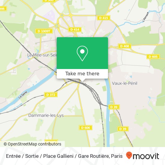 Mapa Entrée / Sortie / Place Gallieni / Gare Routière