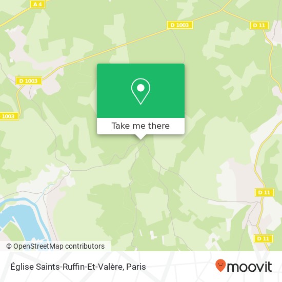 Mapa Église Saints-Ruffin-Et-Valère