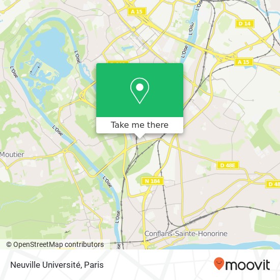 Mapa Neuville Université