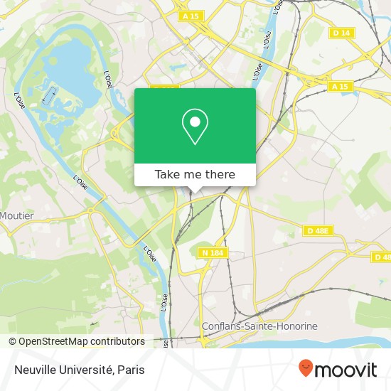 Neuville Université map