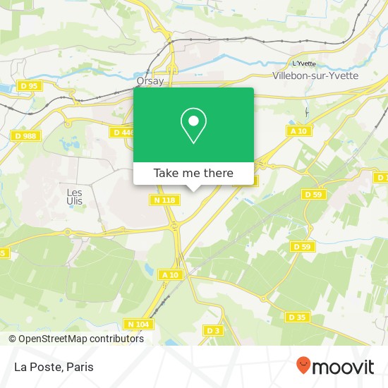 La Poste map