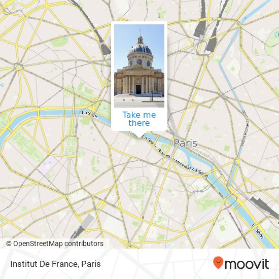 Institut De France map