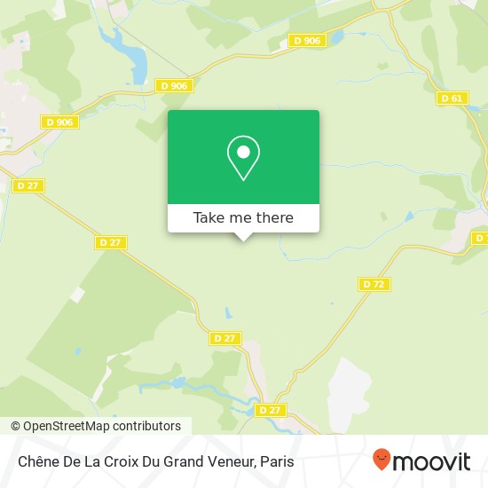 Mapa Chêne De La Croix Du Grand Veneur