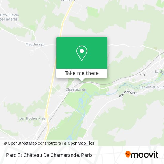Mapa Parc Et Château De Chamarande