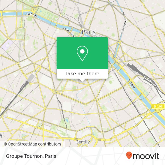 Mapa Groupe Tournon