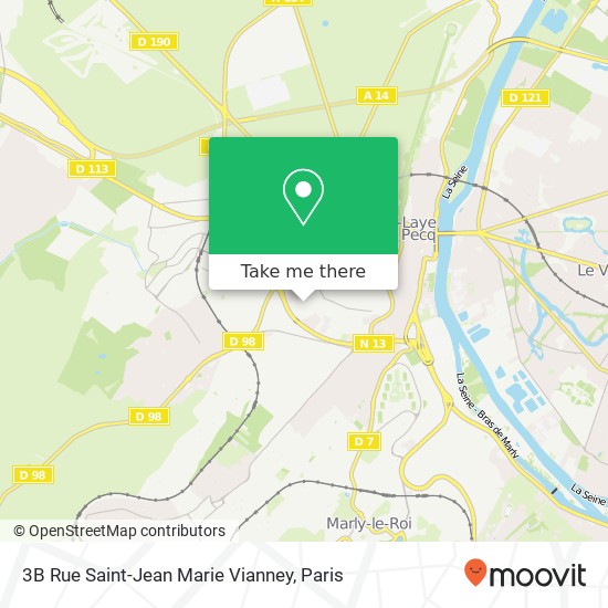 Mapa 3B Rue Saint-Jean Marie Vianney