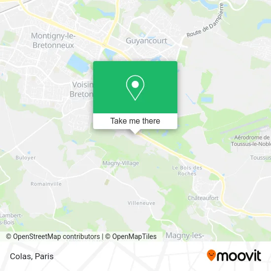 Colas map