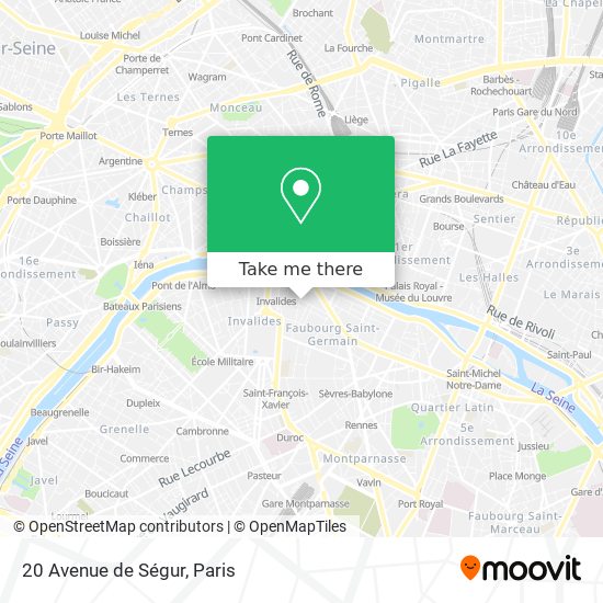 20 Avenue de Ségur map