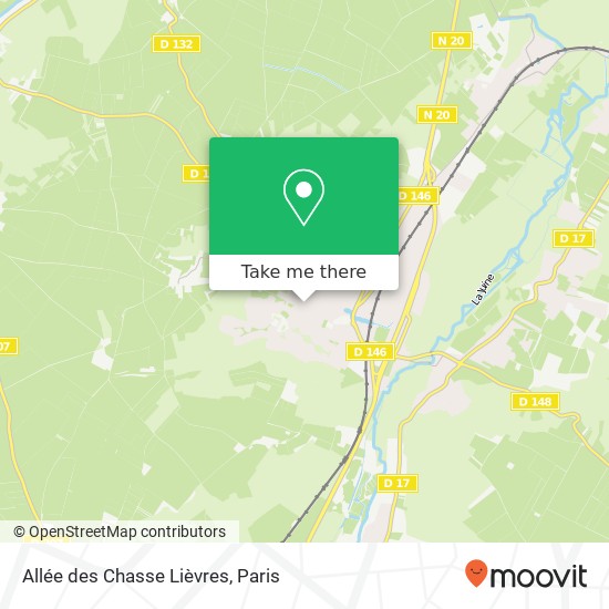 Mapa Allée des Chasse Lièvres