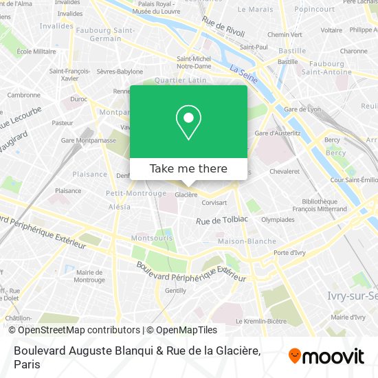 Boulevard Auguste Blanqui & Rue de la Glacière map