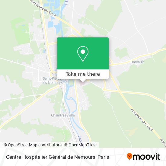 Centre Hospitalier Général de Nemours map