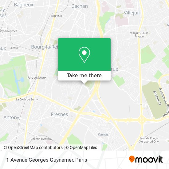 Mapa 1 Avenue Georges Guynemer