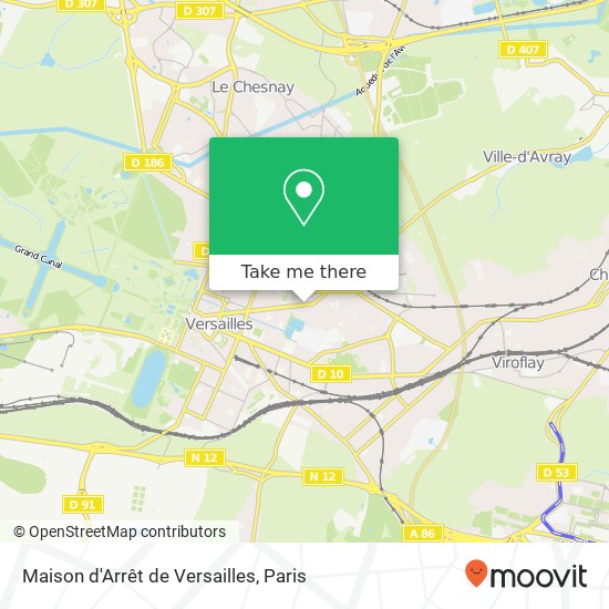 Mapa Maison d'Arrêt de Versailles