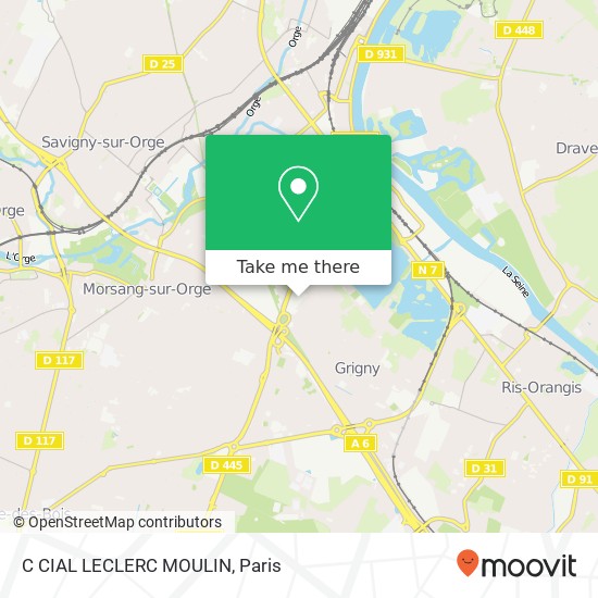 Mapa C CIAL LECLERC MOULIN