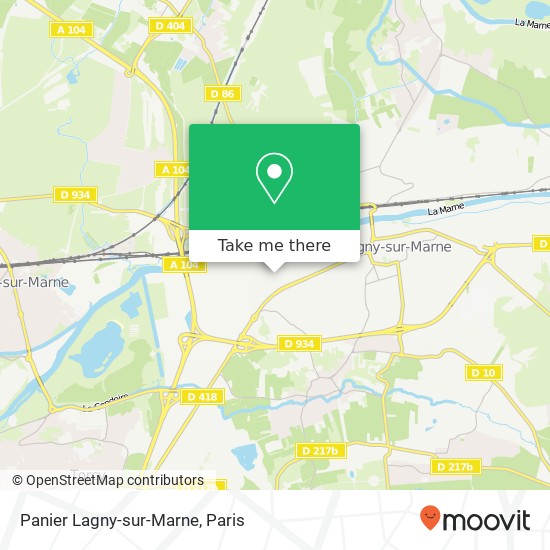 Panier  Lagny-sur-Marne map