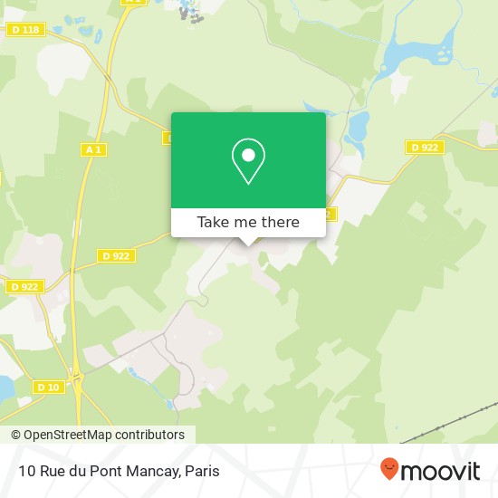 Mapa 10 Rue du Pont Mancay