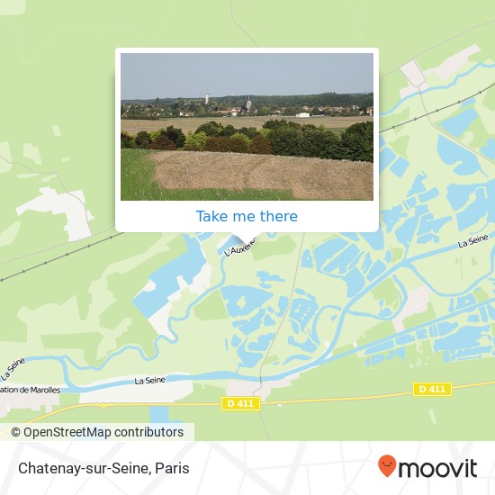 Chatenay-sur-Seine map