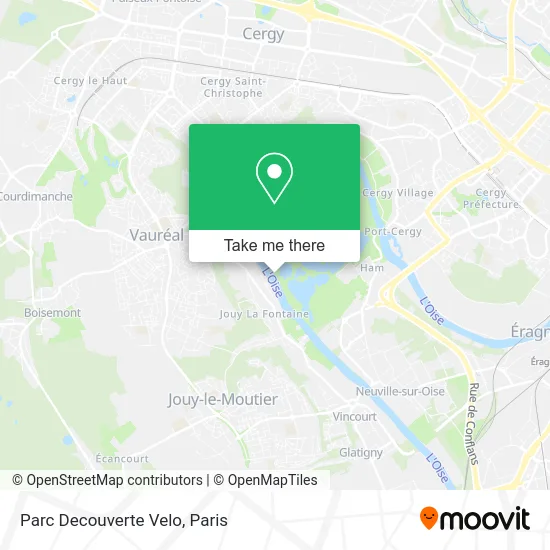 Parc Decouverte Velo map