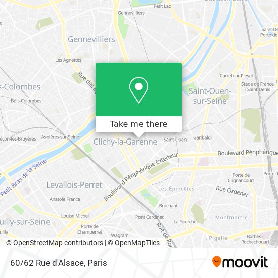 Mapa 60/62 Rue d'Alsace