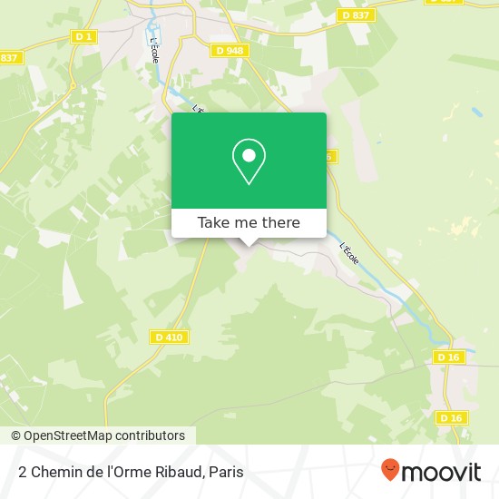 2 Chemin de l'Orme Ribaud map