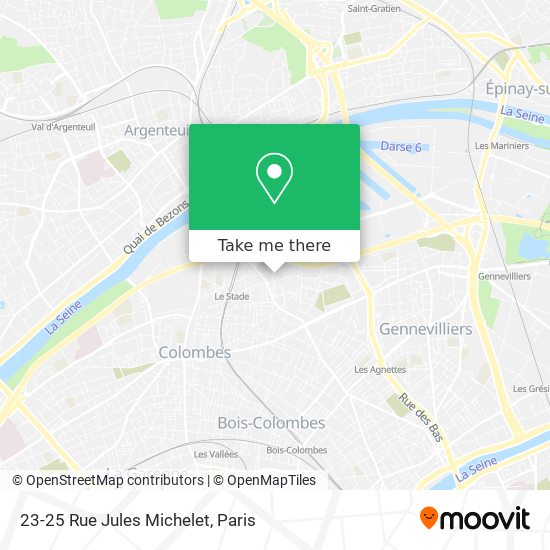 Mapa 23-25 Rue Jules Michelet