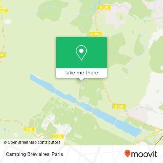 Mapa Camping Bréviaires