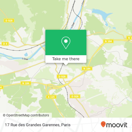 Mapa 17 Rue des Grandes Garennes