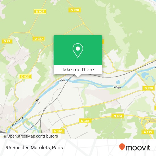 95 Rue des Marolets map