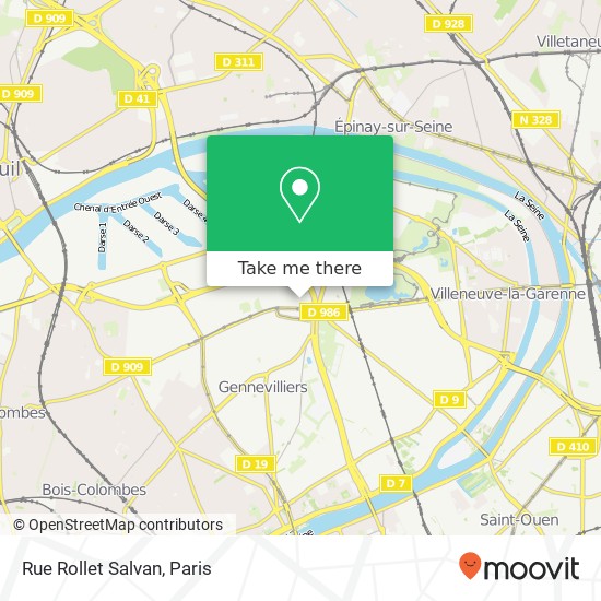 Rue Rollet Salvan map