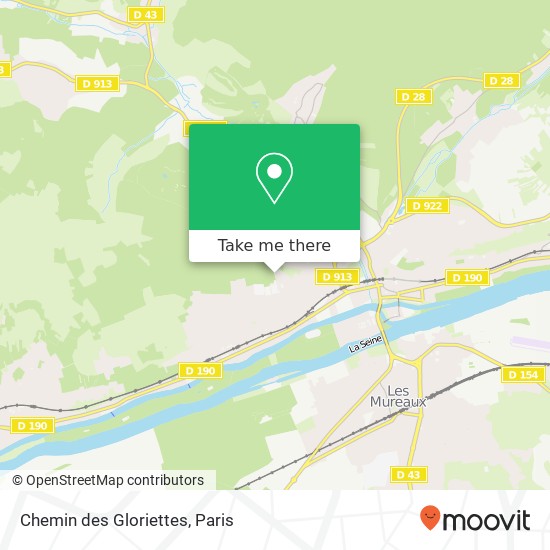 Chemin des Gloriettes map