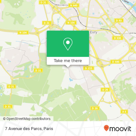 7 Avenue des Parcs map