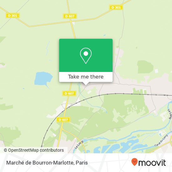Marché de Bourron-Marlotte map