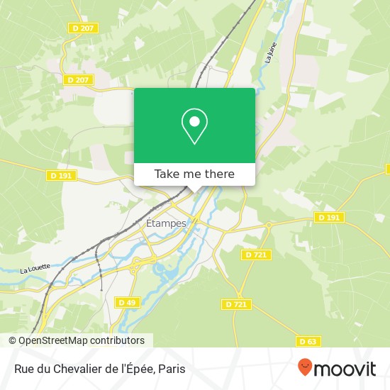 Mapa Rue du Chevalier de l'Épée