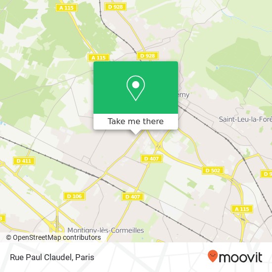 Mapa Rue Paul Claudel